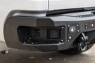 Steel rear bumper replacement custom truck bumper for GMC Sierra HD in bare metal