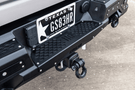 Steel rear bumper replacement custom truck bumper for GMC Sierra HD in bare metal