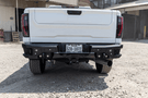 Steel rear bumper replacement custom truck bumper for GMC Sierra HD in bare metal