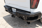 Steel rear bumper replacement custom truck bumper for GMC Sierra HD in bare metal