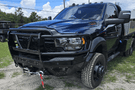 Bodyguard T2 Extreme Front Bumper 2019-2026 Ram 2500/3500 EER19BYRGMH – Gloss Black, Parking Sensor Cutouts, Camera Harness, Skid Plate and Mesh Grill