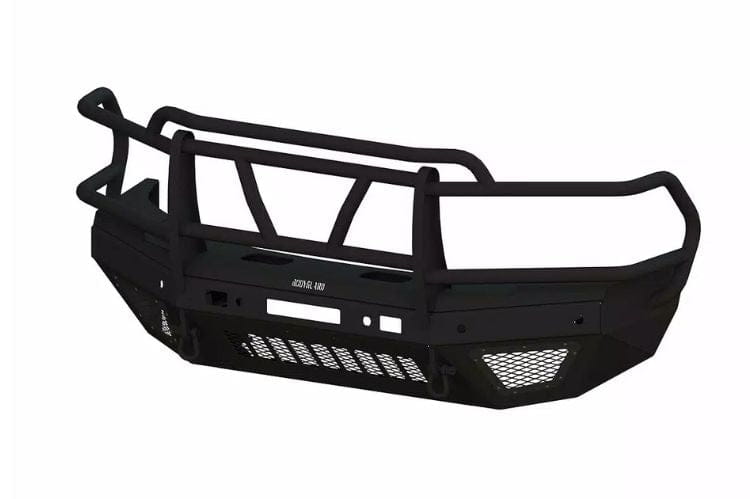 Bodyguard T2 Extreme front bumper EEG24BYWGMH for 2024-2026 GMC Sierra 2500/3500 gloss black no parking sensor cutouts
