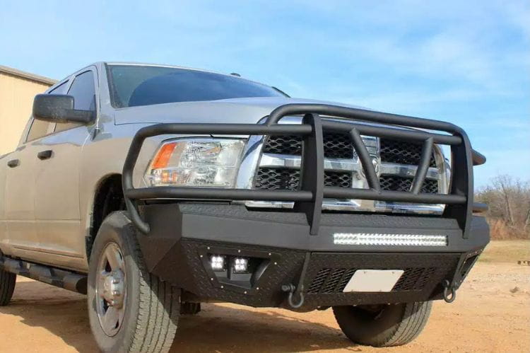 Bodyguard T2 Extreme front bumper EEG24BYWGMH for 2024-2026 GMC Sierra 2500/3500 gloss black no parking sensor cutouts