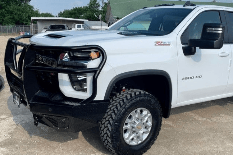 Bodyguard T2 Extreme mesh bumper with camera compatibility for Silverado HD