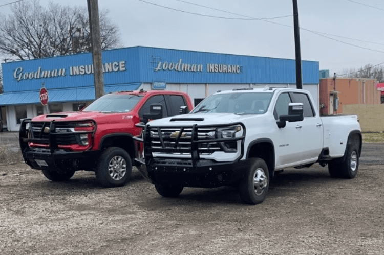 Bodyguard T2 Extreme mesh bumper with camera compatibility for Silverado HD