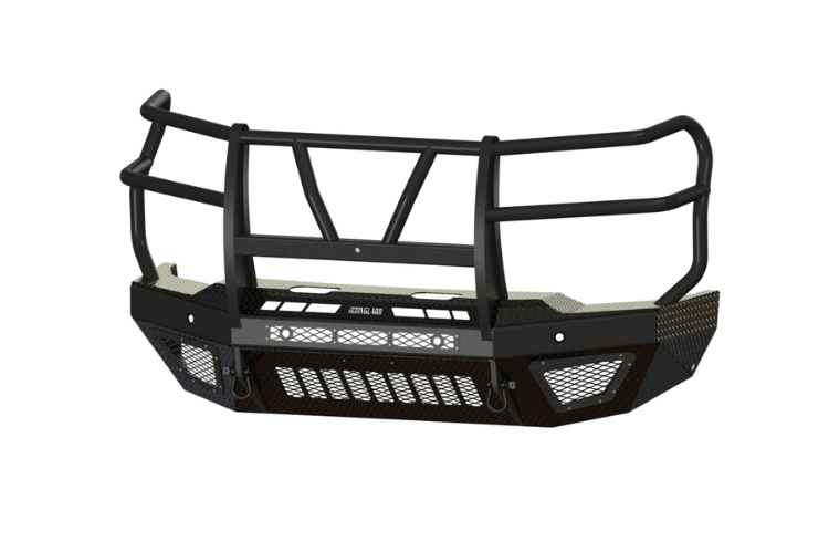 Bodyguard T2 Extreme front bumper for Chevy Silverado HD in texture black