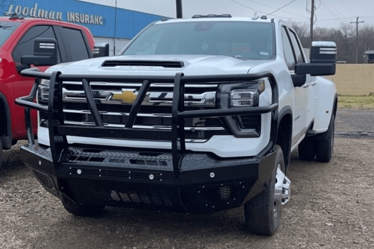 Bodyguard T2 Extreme front bumper for Chevy Silverado HD in texture black
