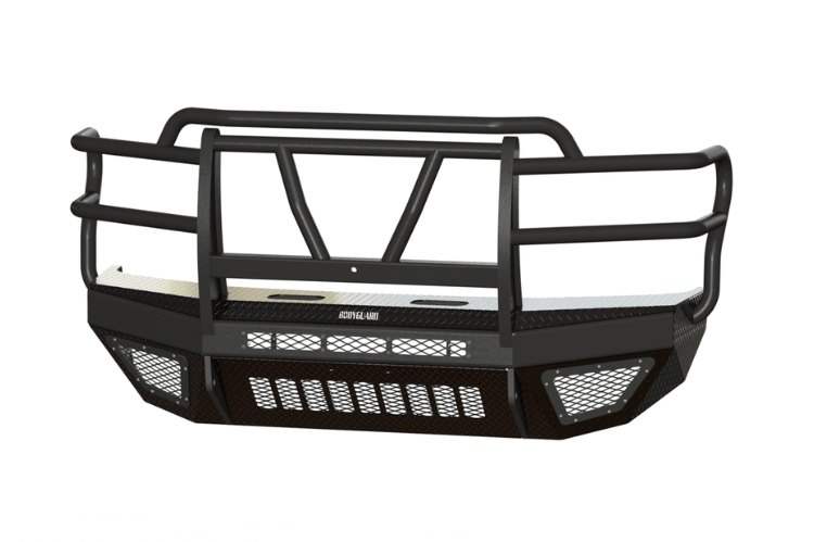 Bodyguard T2 Extreme front bumper heavy duty ford truck bumper featuring mesh grill and camera harness