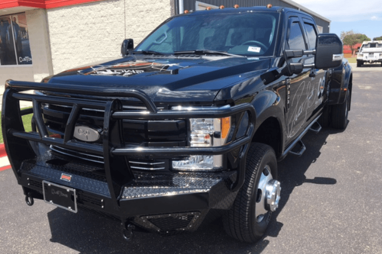 Bodyguard T2 Extreme front bumper for Ford Super Duty heavy duty truck bumper without mesh grill but with camera harness