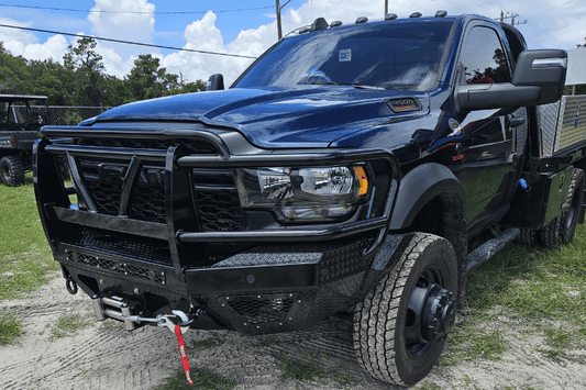 Bodyguard T2 Extreme front bumper with mesh and camera harness for Ram HD