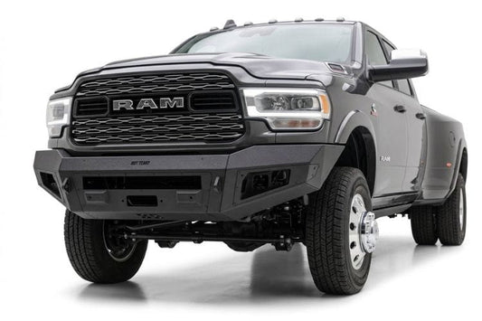 Bodyguard A2 truck front bumper CAR19BYTNN for 2019-2026 Ram 2500/3500 textured black parking sensor cutouts heavy duty bumper