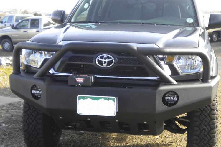 Buckstop T2BAJA Baja Front Bumper for 2012-2015 Toyota Tacoma – Winch-ready design with integrated tow hooks, offering durability and off-road protection.