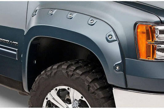 Bushwacker 40109-02 GMC Sierra 2500HD/3500HD 2011-2014 Front Pocket Style Boss Fender Flares