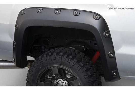 Bushwacker 40118-02 GMC Sierra 2500HD/3500HD 2015-2019 Rear Pocket Style Boss Fender Flares