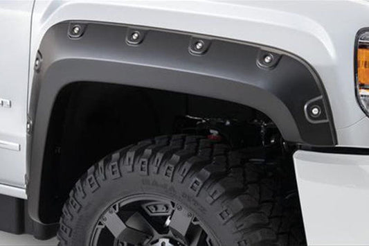 Bushwacker 40135-02 GMC Sierra 2500HD/3500HD 2015-2019 Front Pocket Style Boss Fender Flares