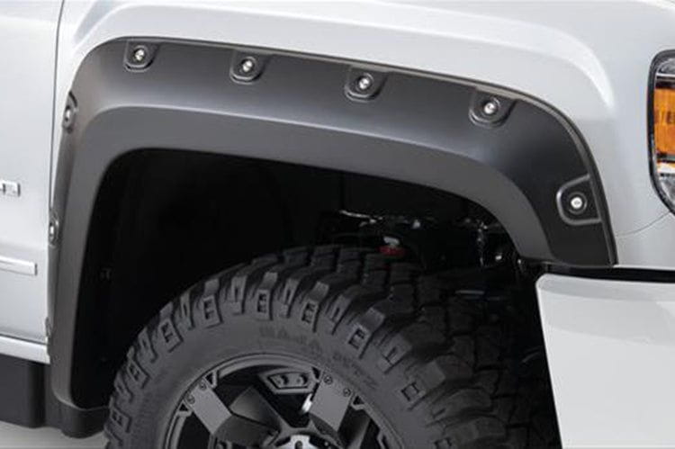 Bushwacker 40968-02 GMC Sierra 2500HD/3500HD 2015-2019 4PC Pocket Style Boss Fender Flares