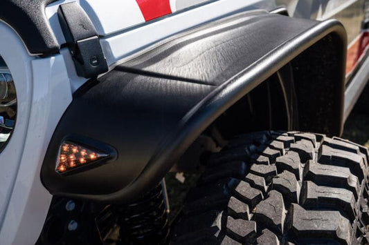 Bushwacker flat style fender flares 10928-07 for 2020-2026 Jeep Gladiator JT durable bushwacker jeep fender flares