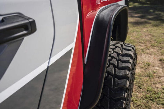 Bushwacker flat style fender flares 10928-07 for 2020-2026 Jeep Gladiator JT durable bushwacker jeep fender flares