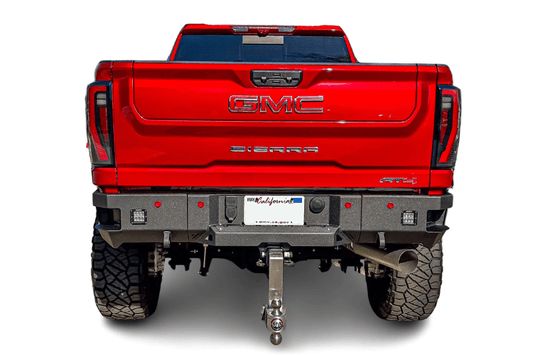 Aftermarket back bumper Chassis Unlimited Octane CUB910572 durable textured black rear bumper for 2020–2025 Chevy Silverado 2500/3500