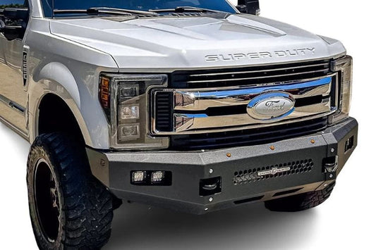 Durable Ford truck bumpers Chassis Unlimited Fuel CUB500140 heavy duty steel front guard for 2017-2022 Ford F250/F350 models.