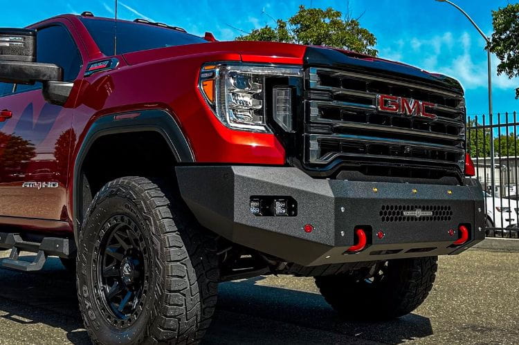Aftermarket front bumper CUB500570 by Chassis Unlimited Fuel, durable fit for 2020-2023 GMC Sierra 2500/3500 off-road adventures