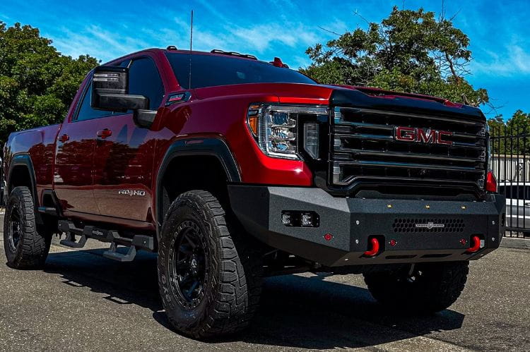 Aftermarket front bumper CUB500570 by Chassis Unlimited Fuel, durable fit for 2020-2023 GMC Sierra 2500/3500 off-road adventures