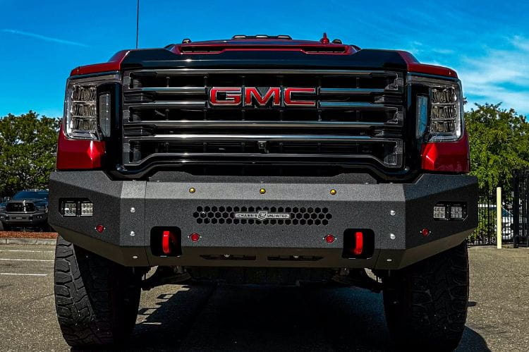 Aftermarket front bumper CUB500570 by Chassis Unlimited Fuel, durable fit for 2020-2023 GMC Sierra 2500/3500 off-road adventures