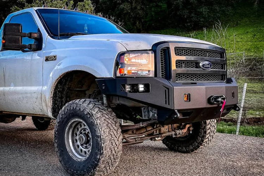 Steel truck bumper Chassis Unlimited Octane CUB940191 black front bumper with winch mount for 1999-2004 Ford F250/F350 Super Duty