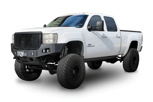 Chassis Unlimited Octane aftermarket front bumper CUB940311 for 2007-2010 GMC Sierra 2500HD/3500HD, textured black finish
