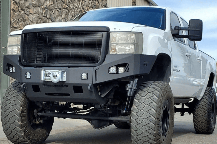 Chassis Unlimited Octane aftermarket front bumper CUB940311 for 2007-2010 GMC Sierra 2500HD/3500HD, textured black finish
