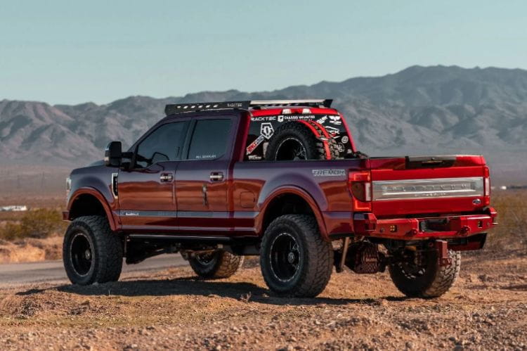 Chassis Unlimited Attitude CUB990141RAW aftermarket rear bumper for 2017–2022 Ford F250/F350 Super Duty, raw steel finish