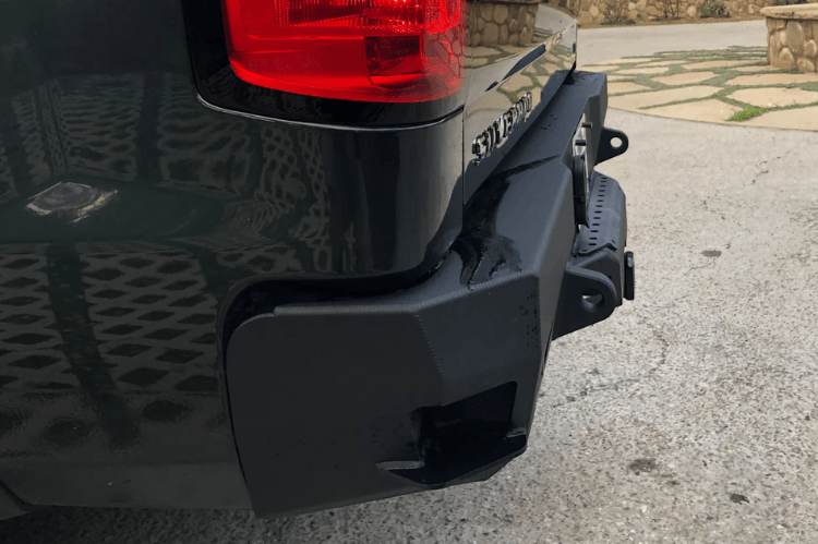 Chassis Unlimited Octane Aftermarket Rear Bumper CUB910301RAW for 2015–2019 Chevy Silverado 2500/3500, raw steel finish