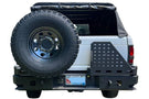 Aftermarket rear bumper Chassis Unlimited CUB960051 dual swing out assemblies upgrade a 1994-2002 Dodge Ram 2500/3500