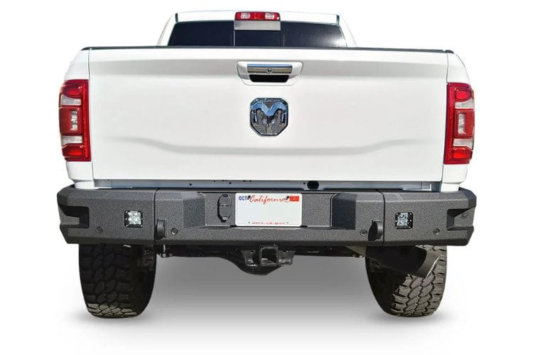 Chassis Unlimited Attitude CUB990321 aftermarket back bumper for 2019–2025 Ram 2500/3500, textured black powder coat