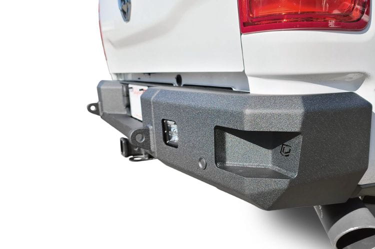 Chassis Unlimited Attitude CUB990321 aftermarket back bumper for 2019–2025 Ram 2500/3500, textured black powder coat