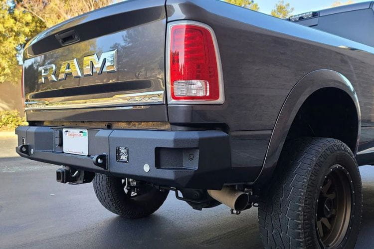 Chassis Unlimited Attitude CUB990012 aftermarket rear bumper for 2010–2018 Ram 2500/3500 with sensor cutouts