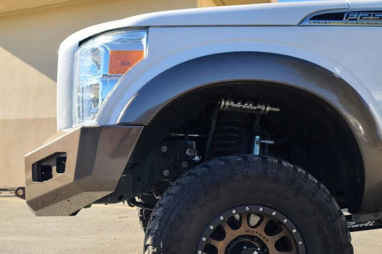 Chassis Unlimited Attitude CUB980111RAW custom front bumper for 2011–2016 Ford F250/F350 Super Duty, raw steel, heavy duty truck bumper
