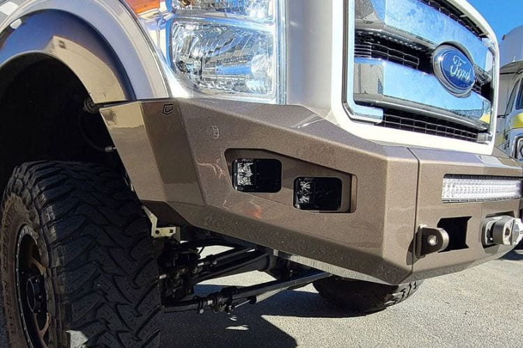 Chassis Unlimited Attitude CUB980111RAW custom front bumper for 2011–2016 Ford F250/F350 Super Duty, raw steel, heavy duty truck bumper