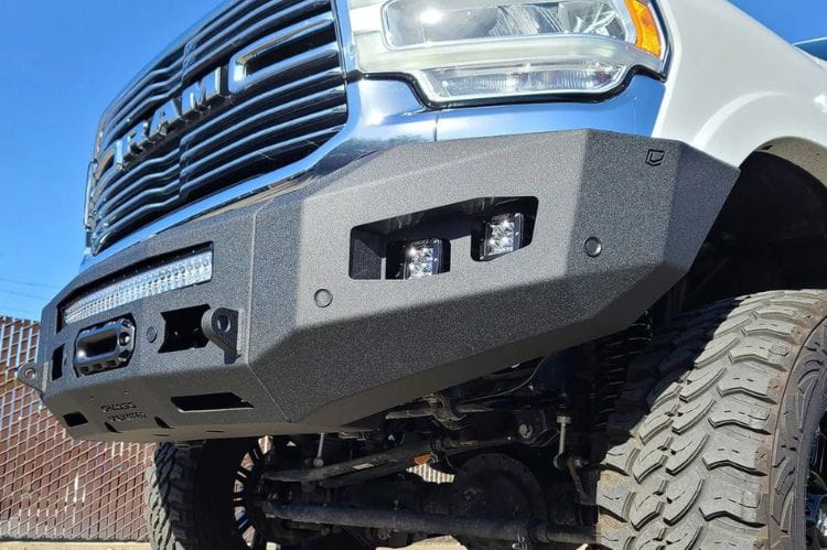 Chassis Unlimited Attitude CUB980321RAW custom front bumper for 2019–2025 Ram 2500/3500, raw steel finish ready for customization
