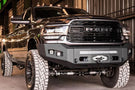 Chassis Unlimited Attitude CUB980321RAW custom front bumper for 2019–2025 Ram 2500/3500, raw steel finish ready for customization