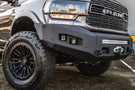Chassis Unlimited Attitude CUB980321RAW custom front bumper for 2019–2025 Ram 2500/3500, raw steel finish ready for customization