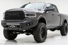 Chassis Unlimited Attitude CUB980321RAW custom front bumper for 2019–2025 Ram 2500/3500, raw steel finish ready for customization