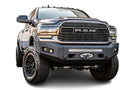 Chassis Unlimited Attitude CUB980321RAW custom front bumper for 2019–2025 Ram 2500/3500, raw steel finish ready for customization