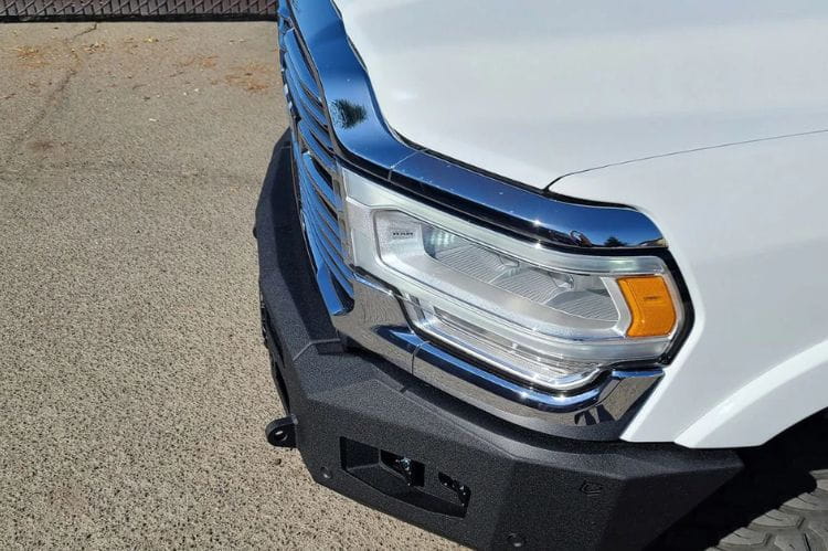 Chassis Unlimited Attitude CUB980321RAW custom front bumper for 2019–2025 Ram 2500/3500, raw steel finish ready for customization