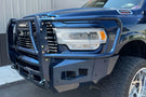 Chassis Unlimited Attitude CUB980322BG front bumper with grille guard for 2019–2025 Ram 2500/3500, textured black, sensor cutouts