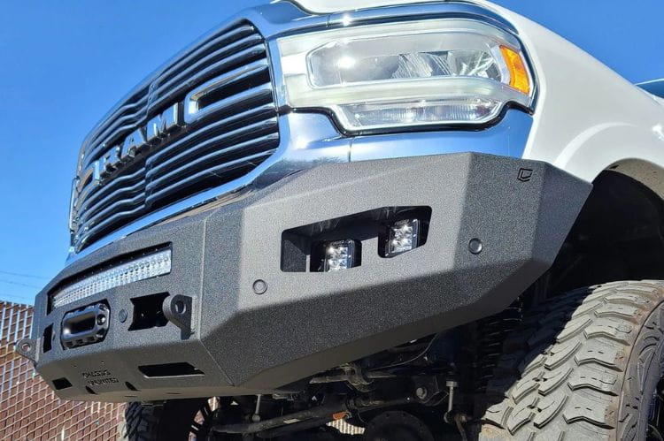 Chassis Unlimited Attitude CUB980321 heavy duty front bumper for 2019–2025 Ram 2500/3500, textured black powder coat