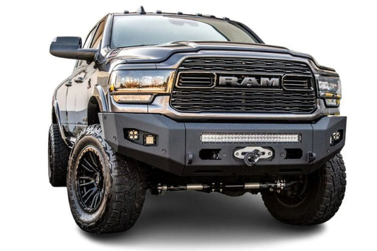 Chassis Unlimited Attitude CUB980321 heavy duty front bumper for 2019–2025 Ram 2500/3500, textured black powder coat