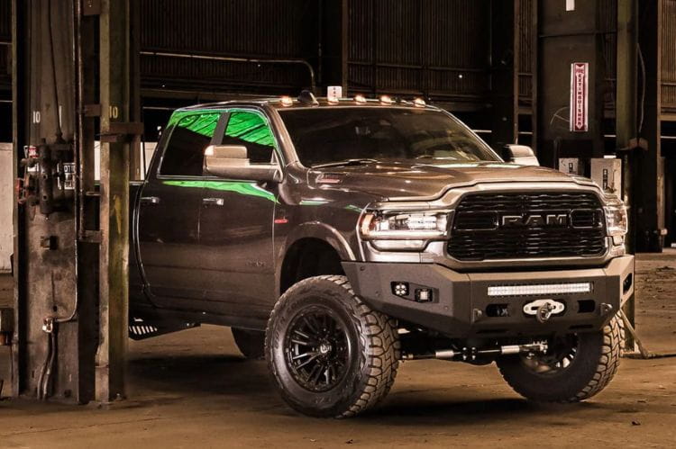 Chassis Unlimited Attitude CUB980321 heavy duty front bumper for 2019–2025 Ram 2500/3500, textured black powder coat
