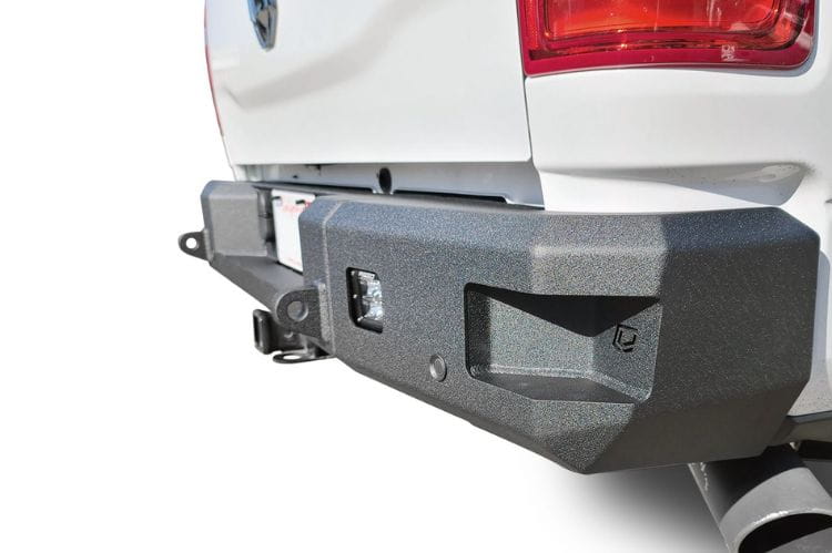 Chassis Unlimited Attitude CUB990322RAW heavy duty rear bumper for 2019–2025 Ram 2500/3500, raw steel with sensor cutouts