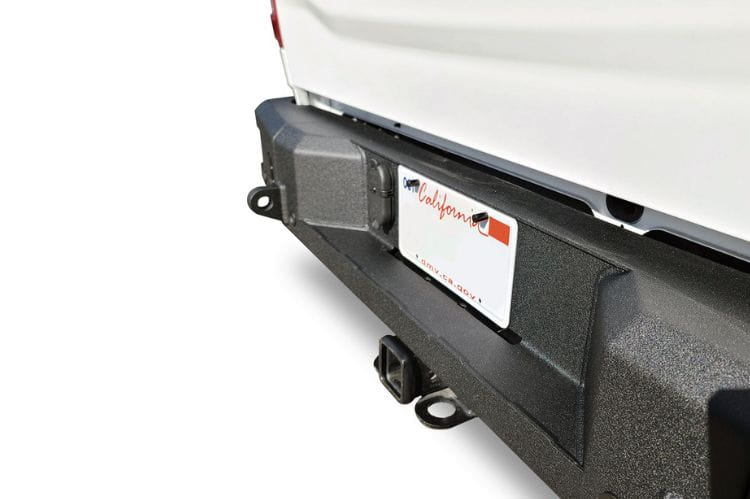 Chassis Unlimited Attitude CUB990322RAW heavy duty rear bumper for 2019–2025 Ram 2500/3500, raw steel with sensor cutouts